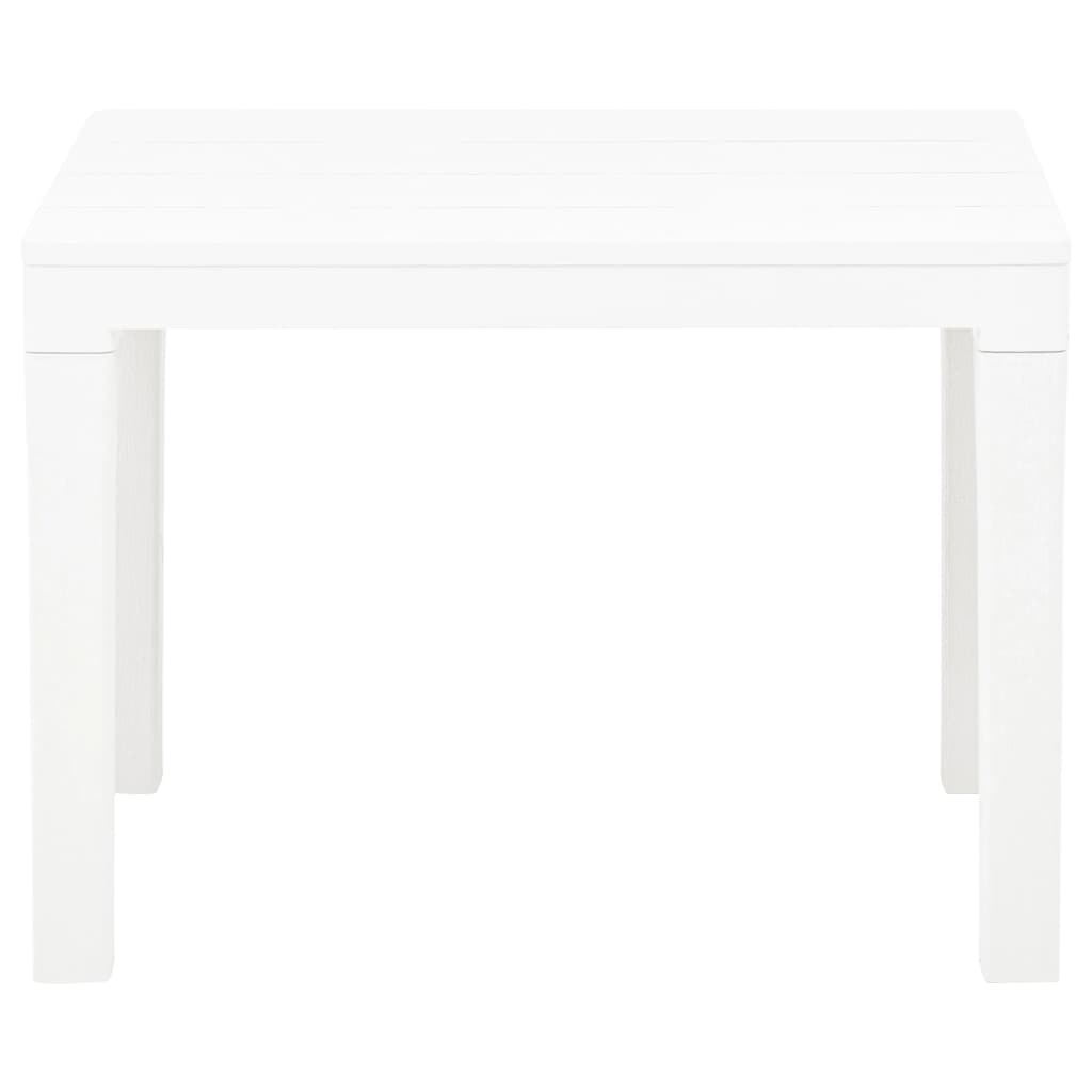 Garden Bench | Set of 2 | White | Plastic | Medium | Lightweight