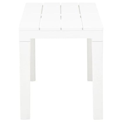Garden Bench | Set of 2 | White | Plastic | Medium | Lightweight