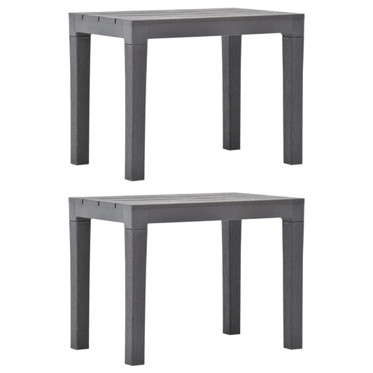 Garden Bench | Set of 2 | Mocca | Plastic | Small | Light Weight