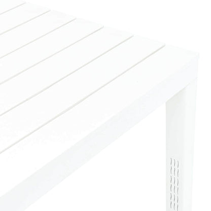 48783 vidaXL Garden Table White 78x78x72 cm Plastic