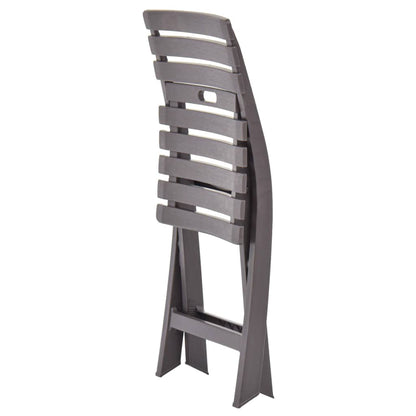 Garden Chair | Set of 2 | Mocha | Plastic | Standard | Foldable
