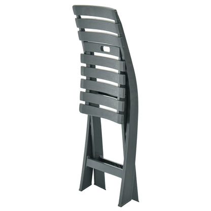 Garden Chair | Set of 2 | Green | Plastic | Standard | Collapsible