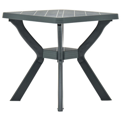 Bistro Table Green 70x70x72 cm Plastic