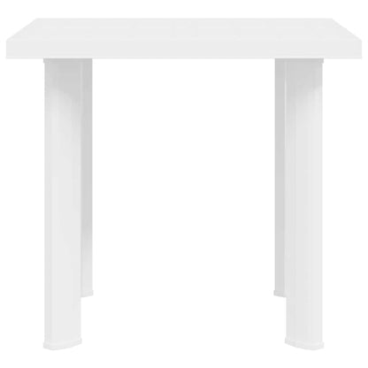 48802 vidaXL Garden Table White 80x75x72 cm Plastic