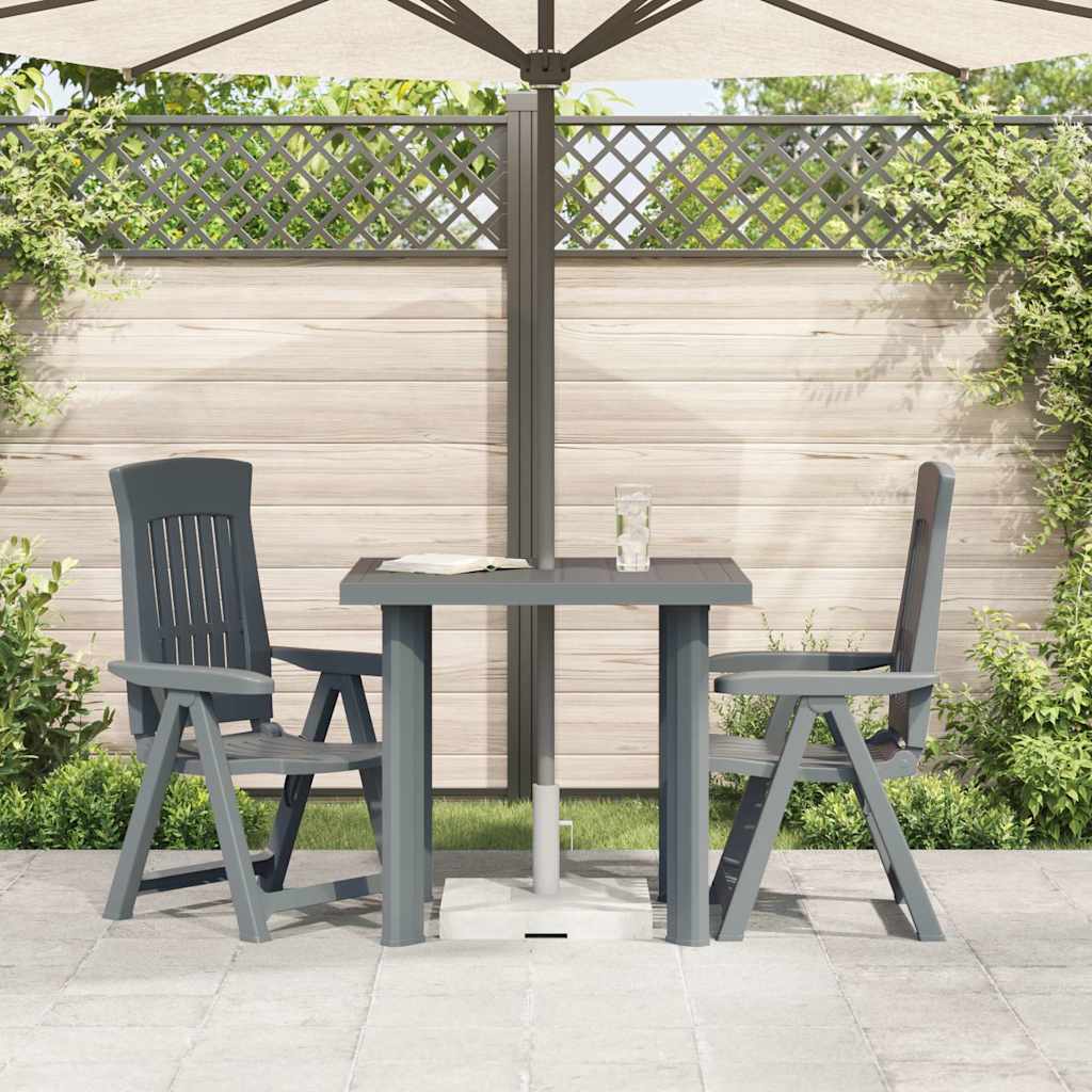 Garden Table Green 80x75x72 cm Plastic