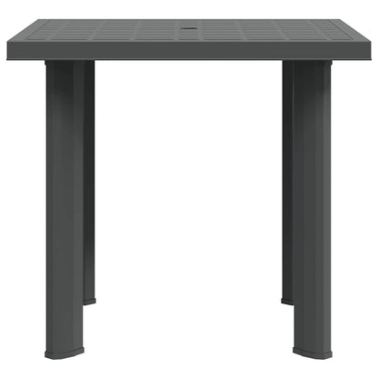 Garden Table Anthracite 80x75x72 cm Plastic