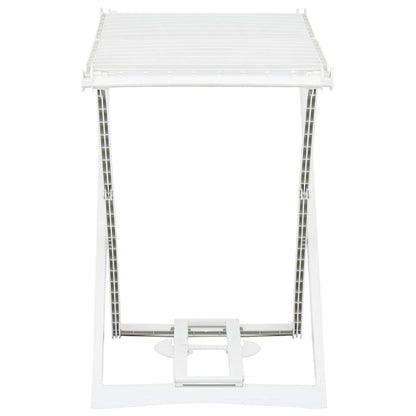 Folding Clothes Dry Rack White Plastic