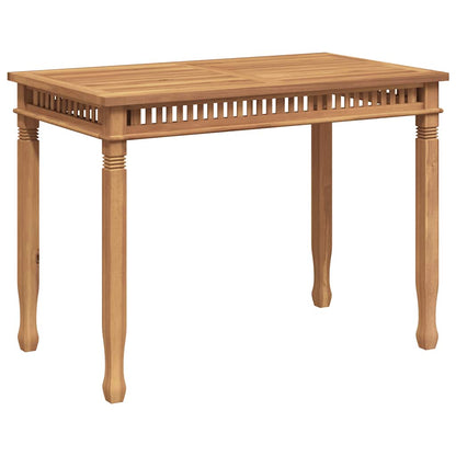 Garden Dining Table 120x65x80 cm Solid Teak Wood