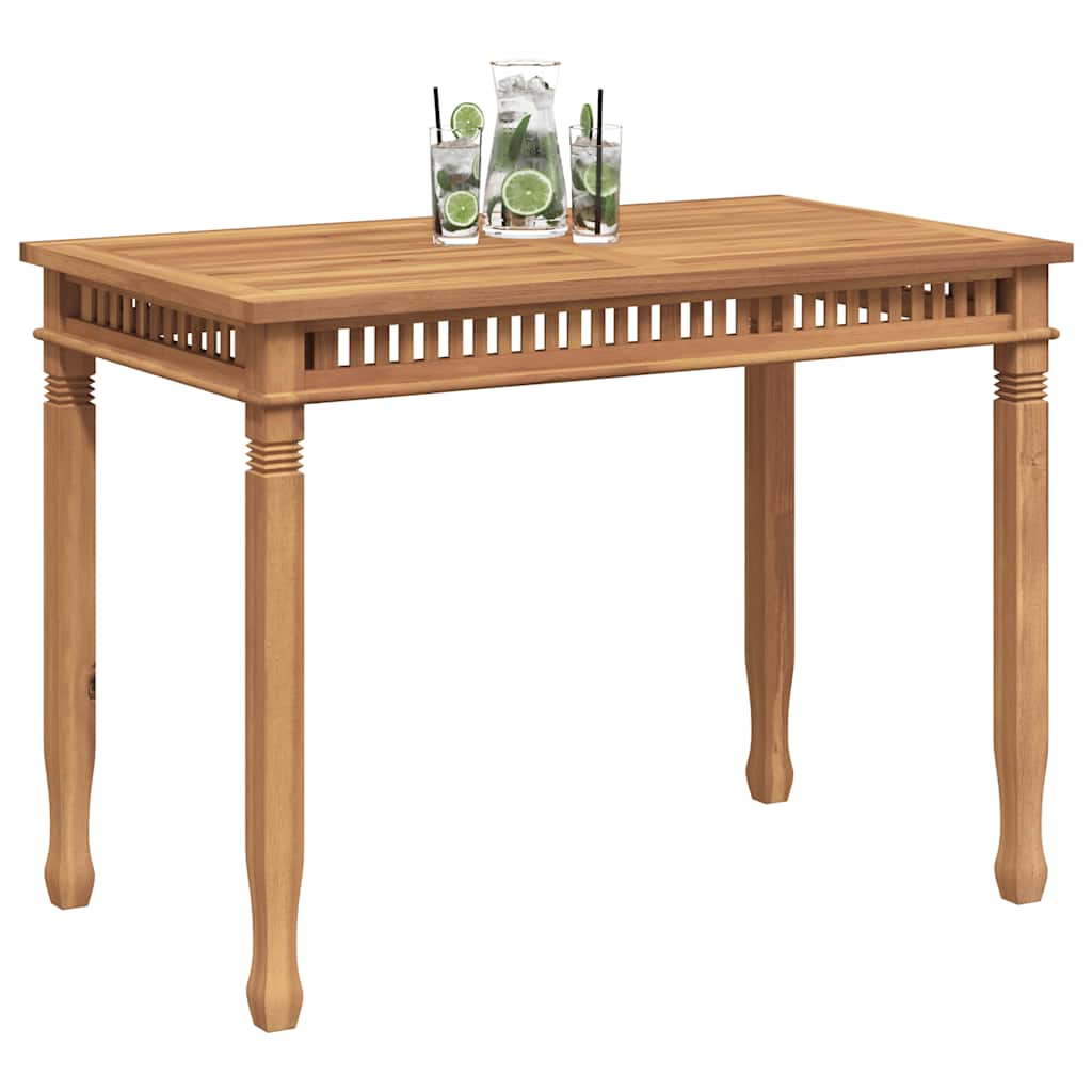 Garden Dining Table 120x65x80 cm Solid Teak Wood