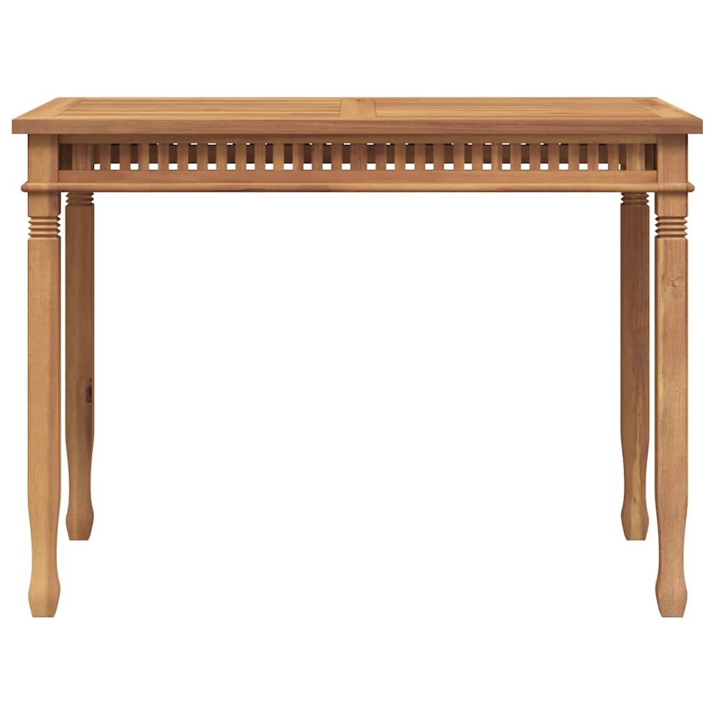 Garden Dining Table 120x65x80 cm Solid Teak Wood