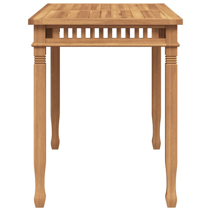 Garden Dining Table 120x65x80 cm Solid Teak Wood