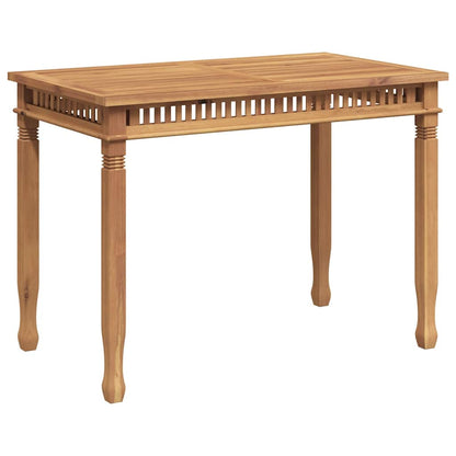 Garden Dining Table 120x65x80 cm Solid Teak Wood