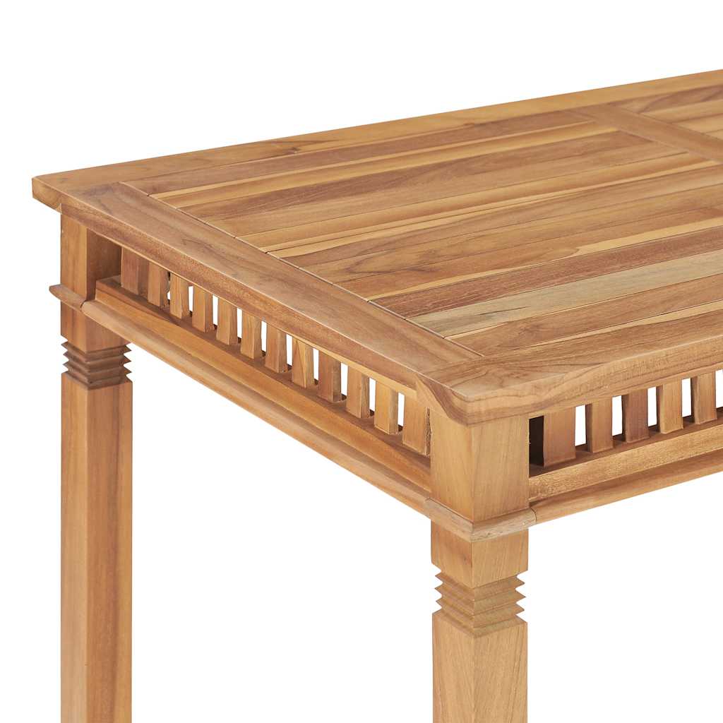 Garden Dining Table 120x65x80 cm Solid Teak Wood