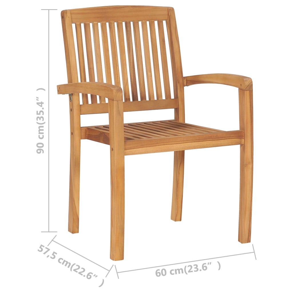 Stacking Dining Chair |  Set of 2
