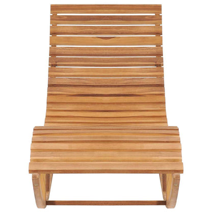 Sun Lounger | Natural wood