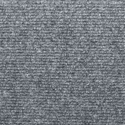 Stair Mats Self-adhesive 15 pcs 65x21x4 cm Light Grey Rectangular Edge