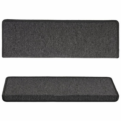 Stair Mats 15 pcs 65x21x4 cm Anthracite Rectangular Edge