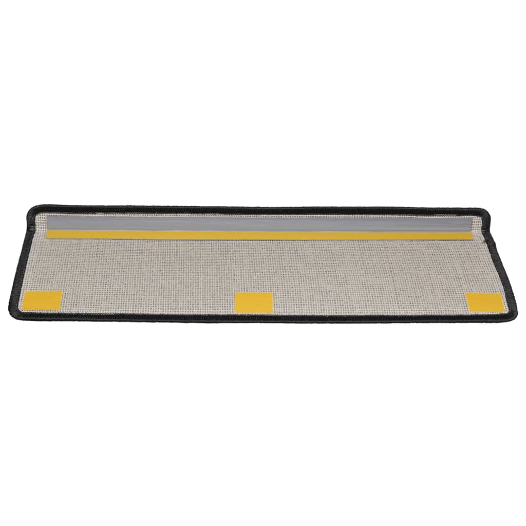 Stair Mats 15 pcs 65x21x4 cm Anthracite Rectangular Edge