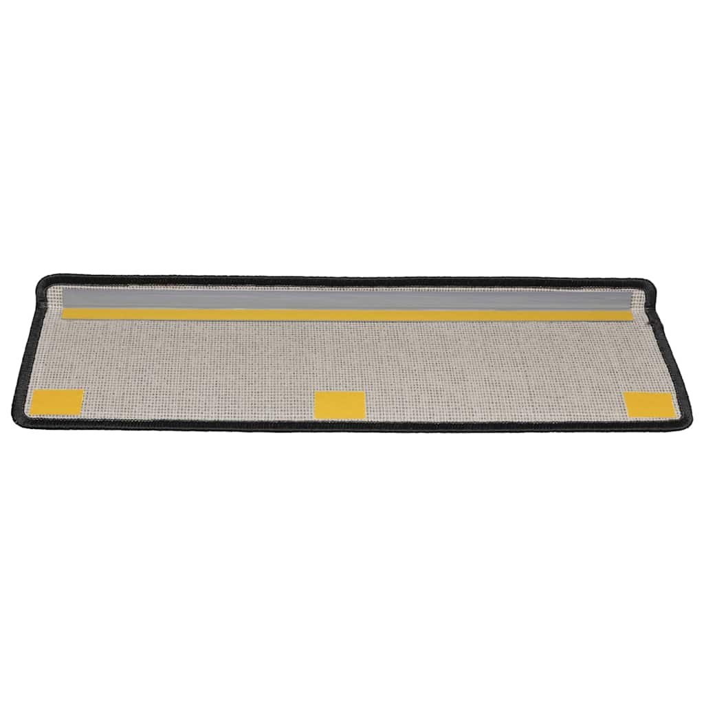 Stair Mats 15 pcs 65x21x4 cm Anthracite Rectangular Edge