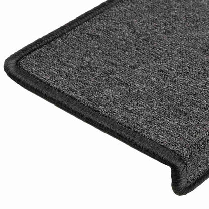 Stair Mats 15 pcs 65x21x4 cm Anthracite Rectangular Edge
