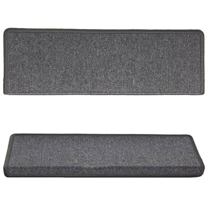 Stair Mats 15 pcs 65x21x4 cm Dark Grey Rectangular Edge