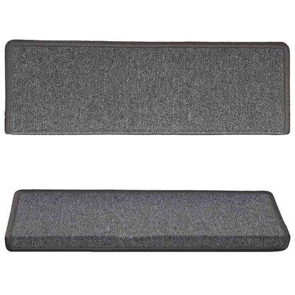 Stair Mats 15 pcs 65x21x4 cm Dark Grey Rectangular Edge
