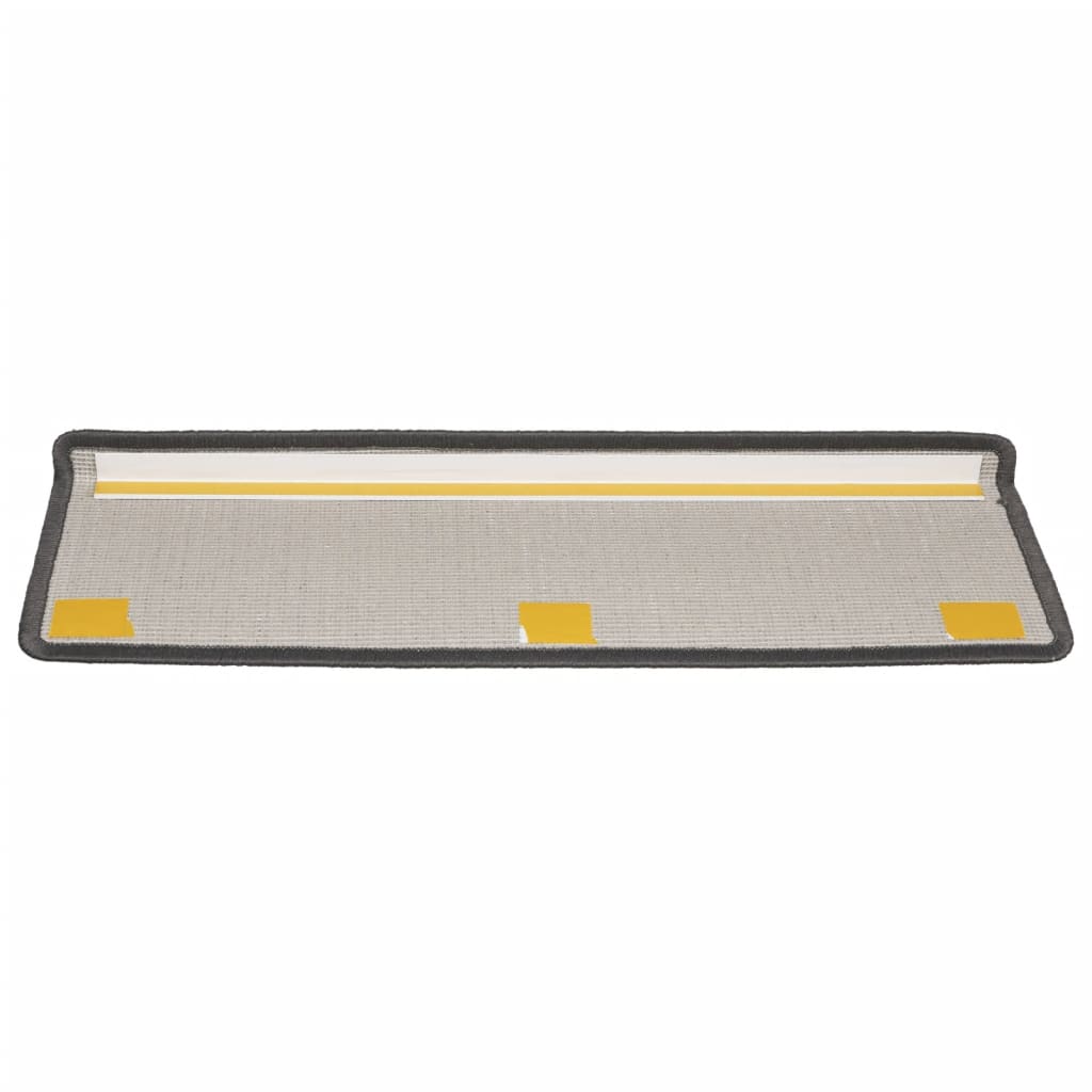 Stair Mats 15 pcs 65x21x4 cm Dark Grey Rectangular Edge