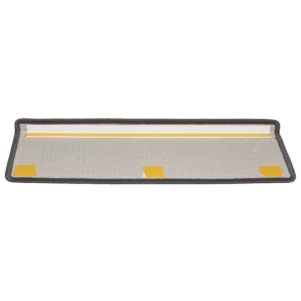 Stair Mats 15 pcs 65x21x4 cm Dark Grey Rectangular Edge
