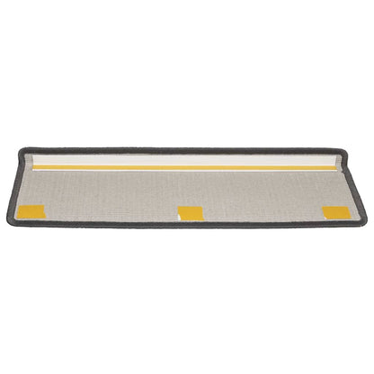 Stair Mats 15 pcs 65x21x4 cm Dark Grey Rectangular Edge