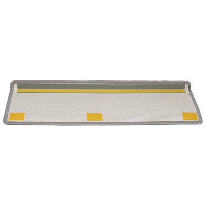Stair Mats 15 pcs 65x21x4 cm Light Grey Rectangular Edge
