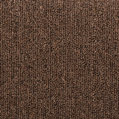 Stair Mats 15 pcs 65x21x4 cm Brown Rectangular Edge