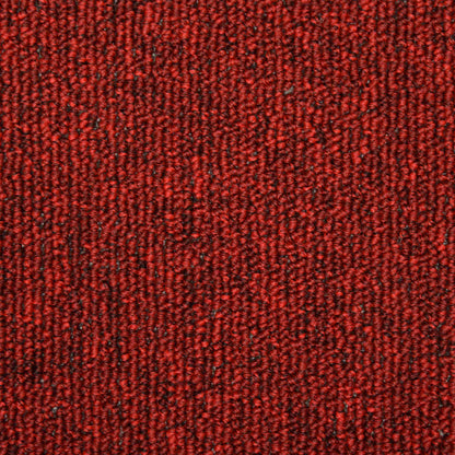 Carpet Stair Tread | Set of 15 | Red | 100% Polypropylene | Standard