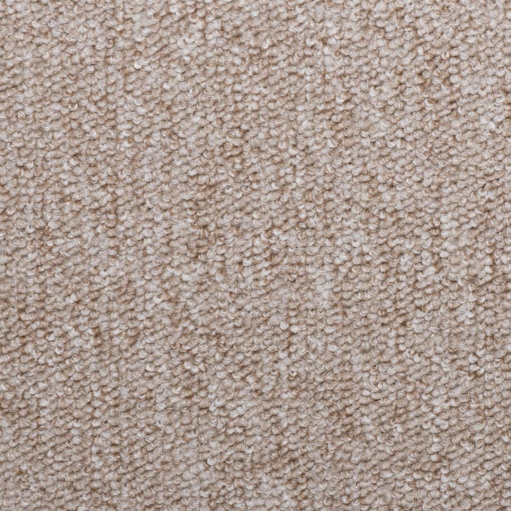 Stair Mats 15 pcs 65x21x4 cm Taupe Rectangular Edge