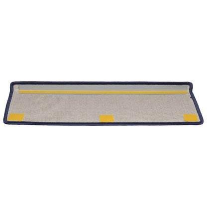 Stair Mats 15 pcs 65x21x4 cm Blue Rectangular Edge