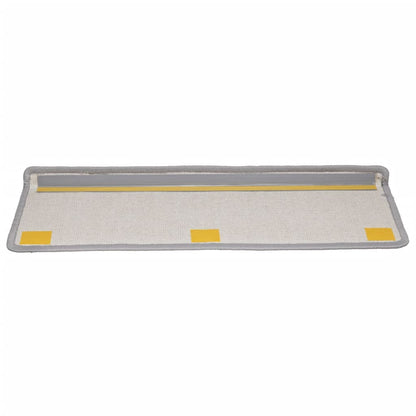 Stair Mats 15 pcs 65x21x4 cm Grey Rectangular Edge
