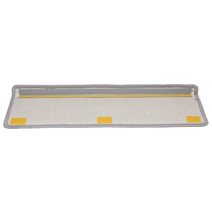 Stair Mats 15 pcs 65x21x4 cm Grey Rectangular Edge