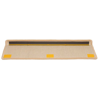 Stair Mats 15 pcs 65x21x4 cm Cream Rectangular Edge