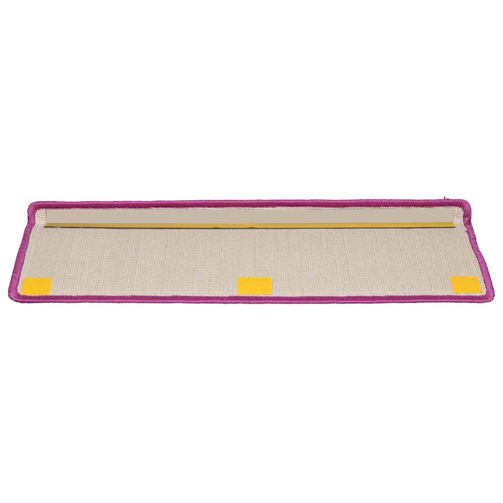 Stair Mats 15 pcs 65x21x4 cm Violet Rectangular Edge