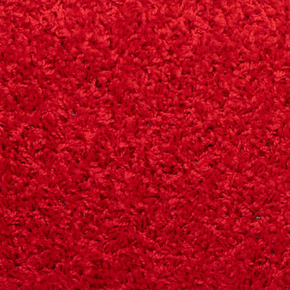 Stair Mats 15 pcs 65x21x4 cm Red Rectangular Edge
