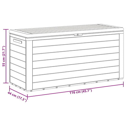 Garden Storage Box Brown 78x44x55 cm