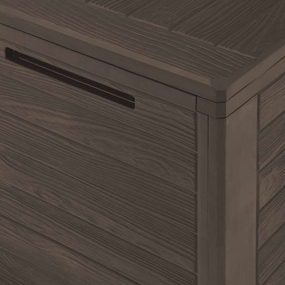 Garden Storage Box Brown 116x44x55 cm