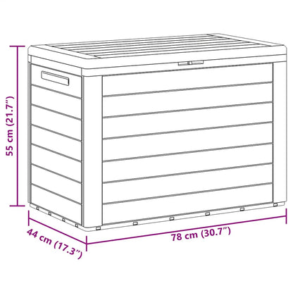 Garden Storage Box Anthracite 78x44x55 cm