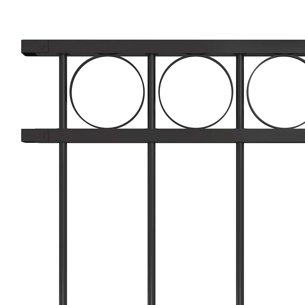 Fence Panel ASSEN Steel 1.7x1 m Black