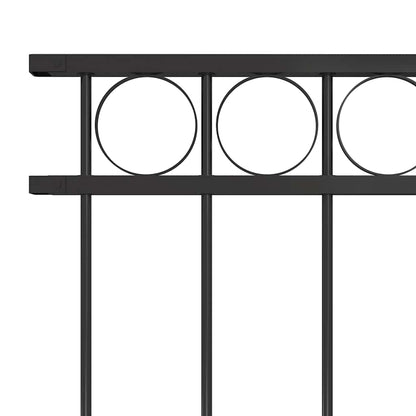 Fence Panel ASSEN Steel 1.7x1 m Black