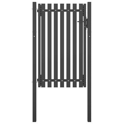 Garden Fence Gate Steel 100x150 cm Anthracite