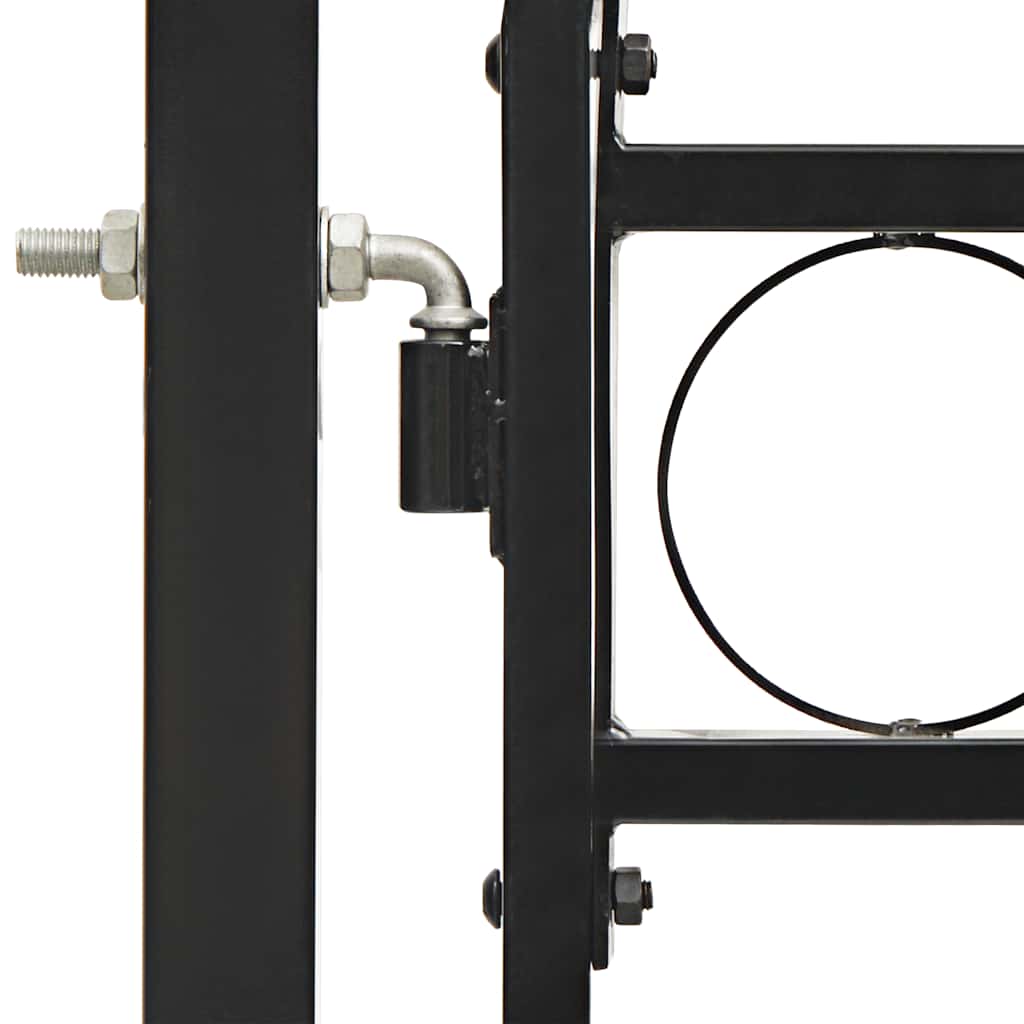 Fence Gate ASSEN Double Door with Arched Top Steel 300x175 cm