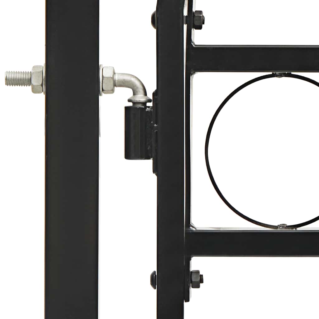 Fence Gate ASSEN Double Door with Arched Top Steel 300x200 cm