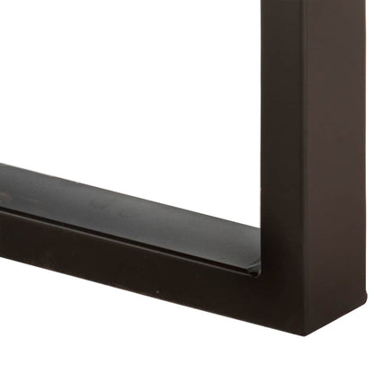 Bench 110 cm Solid Rough Mango Wood and Steel