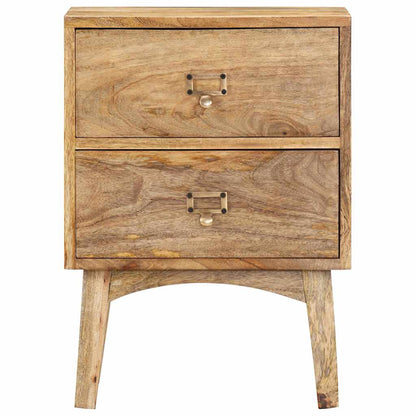 286464 vidaXL Bedside Cabinet 40x35x55 cm Solid Mango Wood