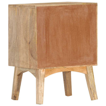 286464 vidaXL Bedside Cabinet 40x35x55 cm Solid Mango Wood